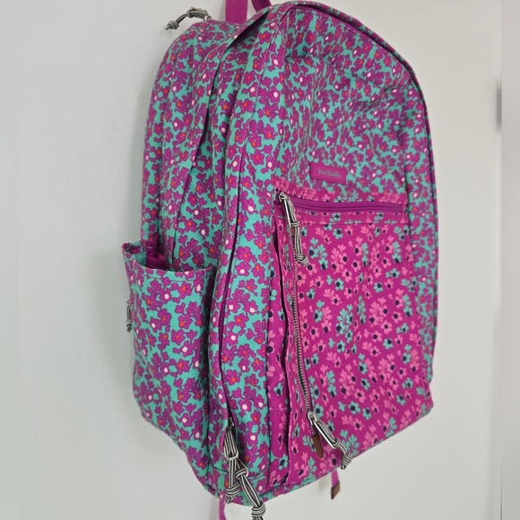 Vera Bradley Ligthen Up Printed Ditsy Dot Grand Backpack - Picture 6 of 12